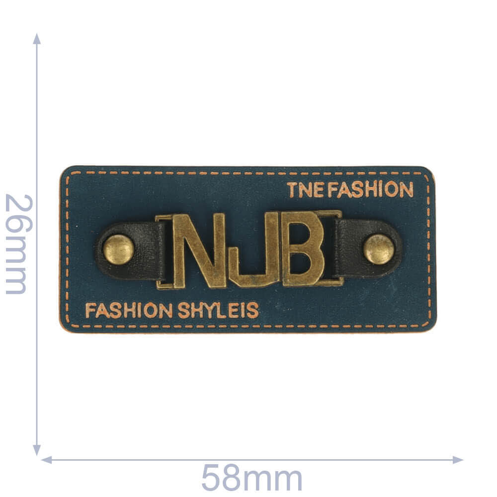 Label NJB 58x26mm blauw - 5st