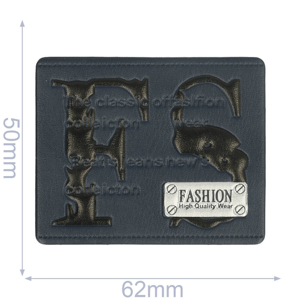 Label FS 62x50mm blauw-zwart - 5st