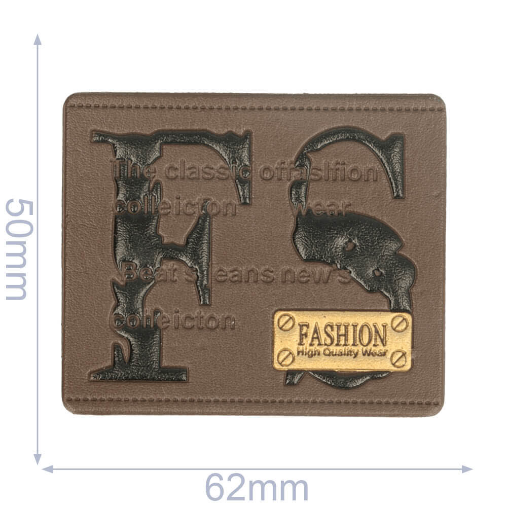Label FS 62x50mm bruin-zwart - 5st