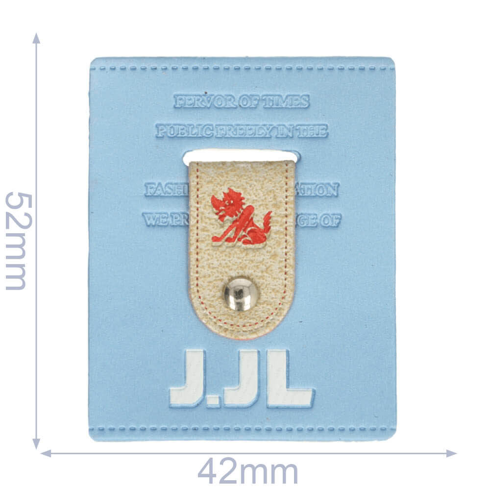 Label J.JL 42x52mm blauw - 5st