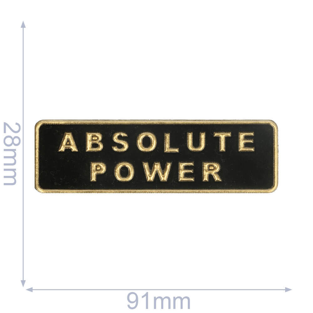 Label absolute power 91x28mm zwart-goudud - 5st