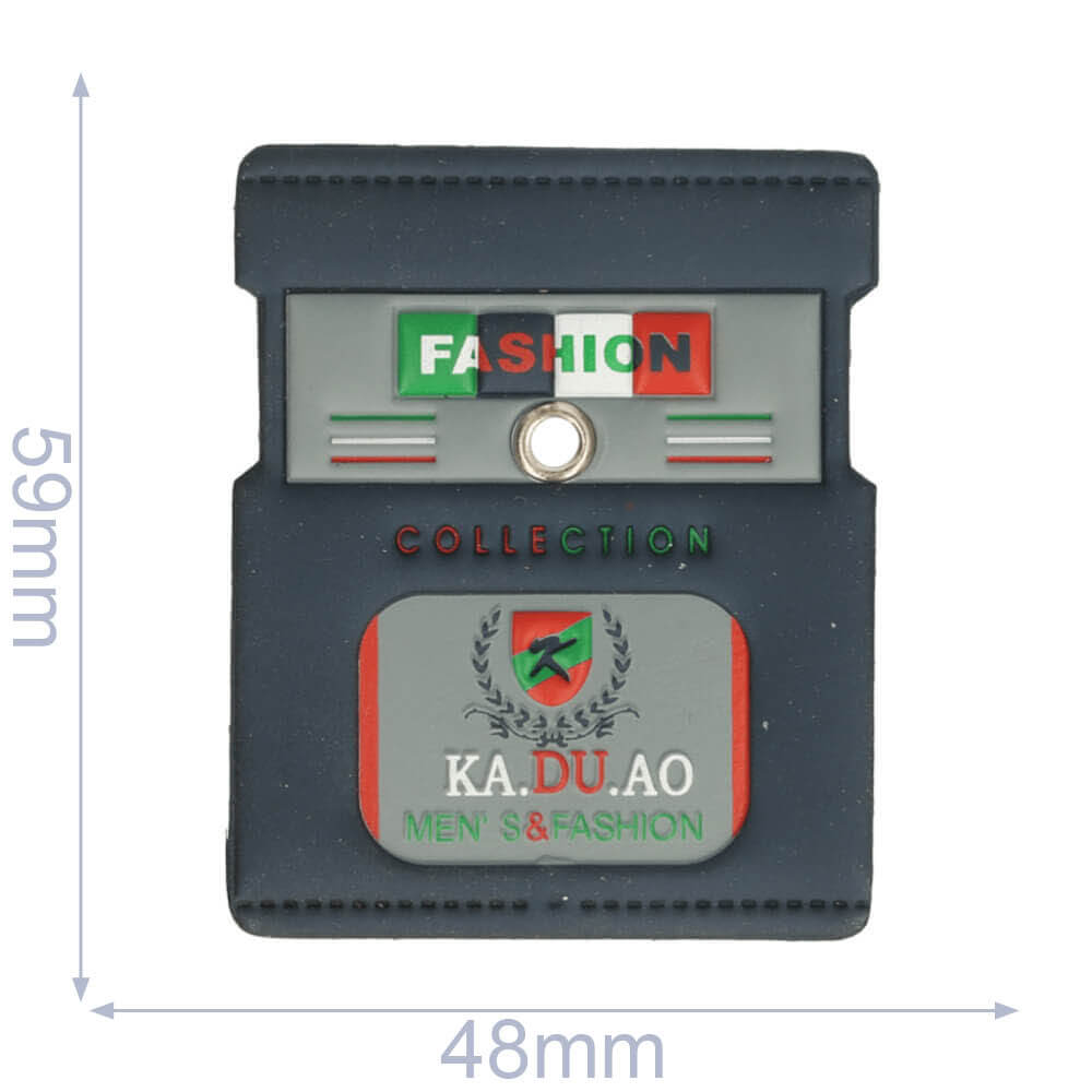 Label fashion collection 48x59mm blauw - 5st