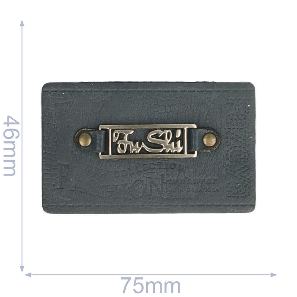 Label fushi 75x46mm blauw - 5st