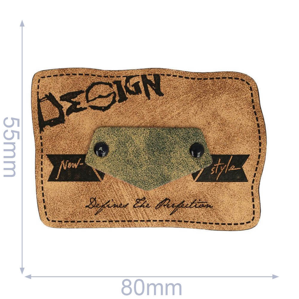 Skai-leren label dezilvergn 80x55mm- 01