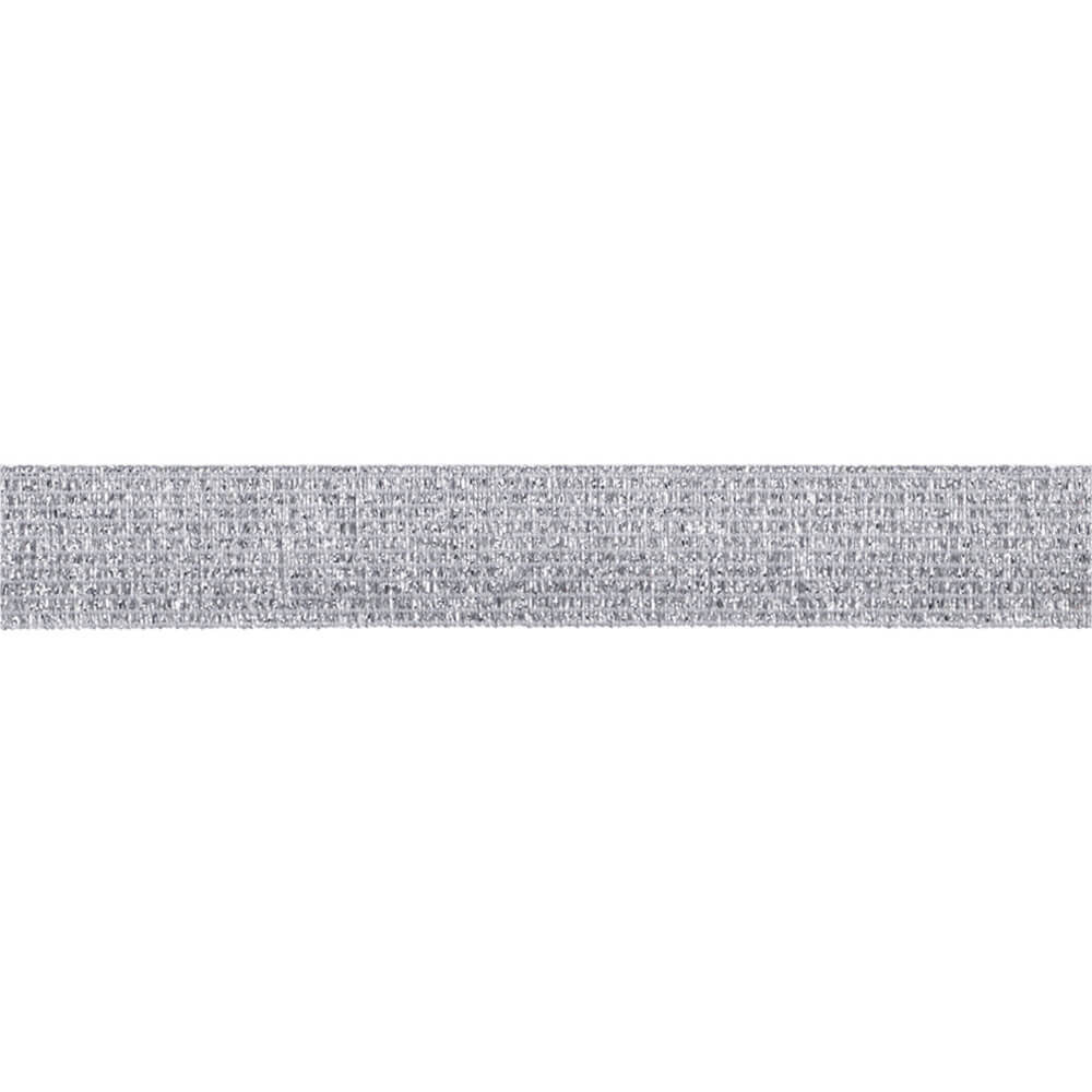 Ceintuurelastiek 25mm - zilver1