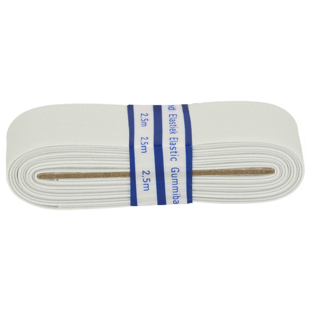 [64506-089-30] Stevig elastiek bundel 30mm ecru - 20x2,5m