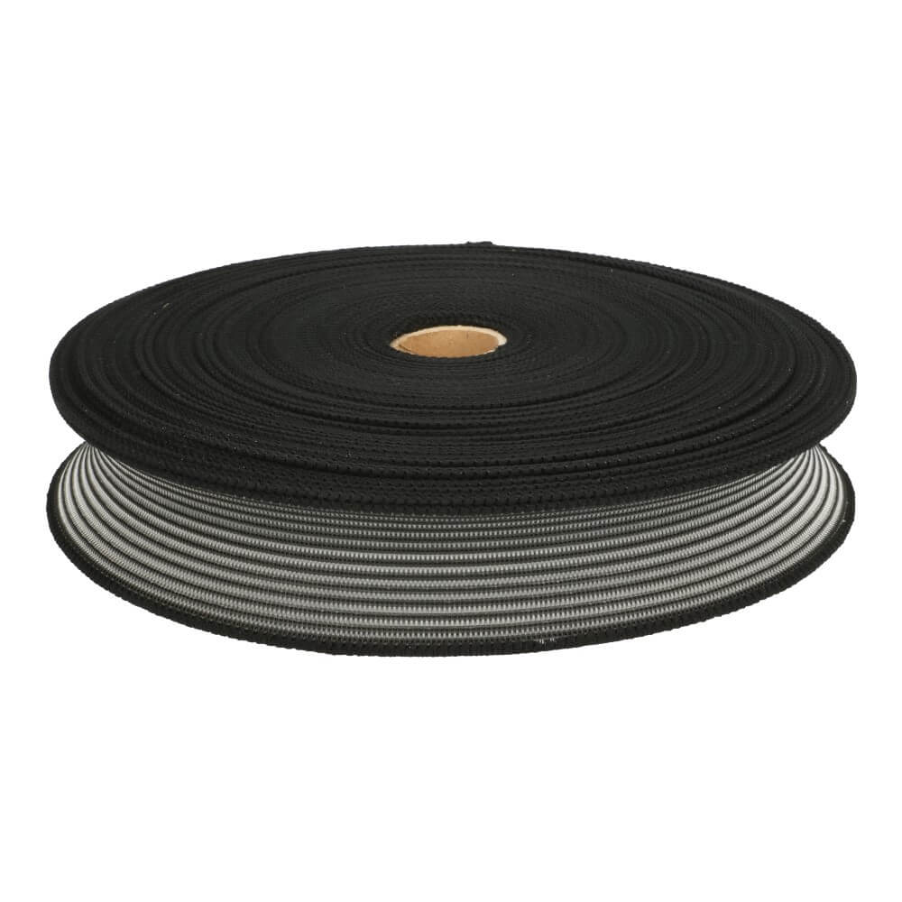 [96142] Gaas elastiek stevig zwart 40mm