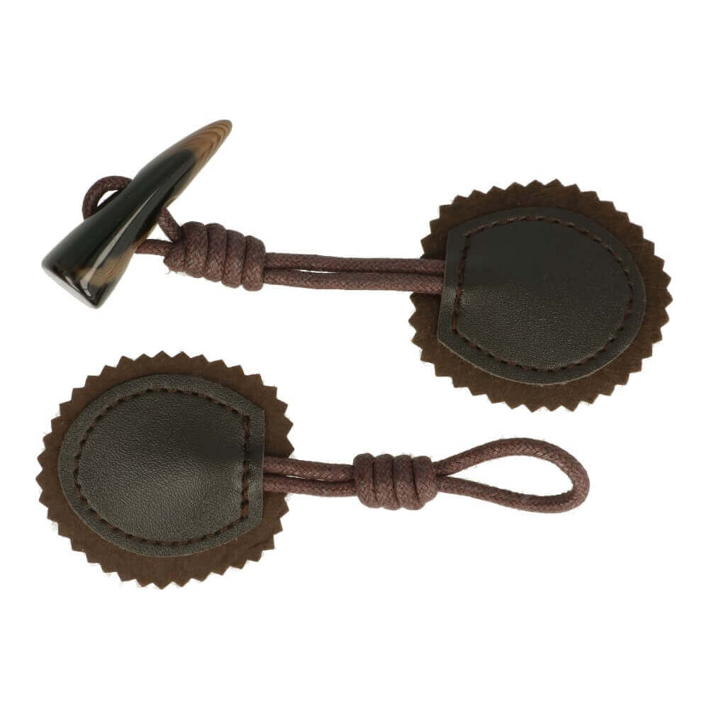 Houtje touwtje hoorn knebel - 12st - 881