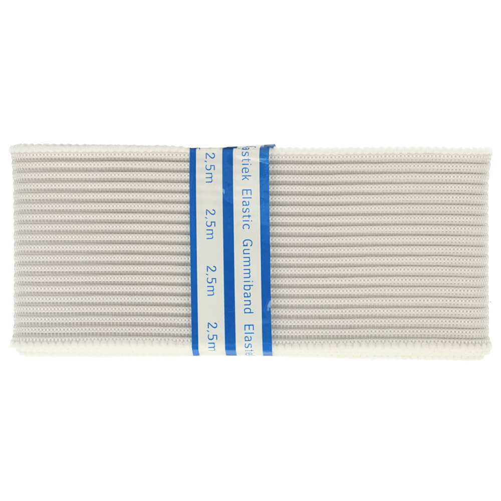 [96154-W] Gaas elastiek stevig 60mm wit - 20x2,5m