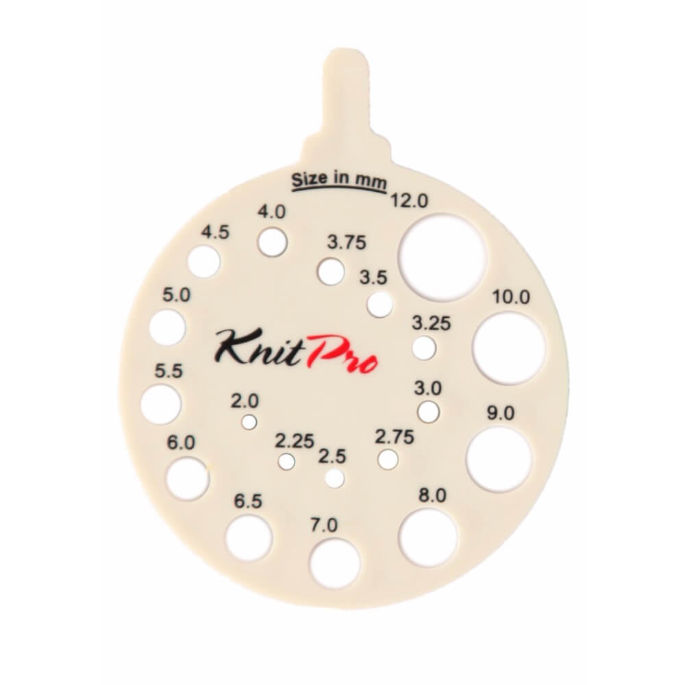 KnitPro Breinaaldenmeter rond ecru 