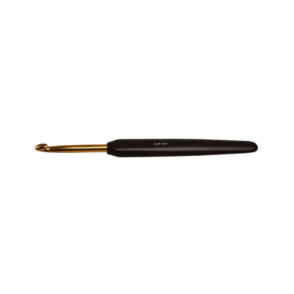 KnitPro Haaknaalden aluminium softgrip 5.50mm gd-zwrt 