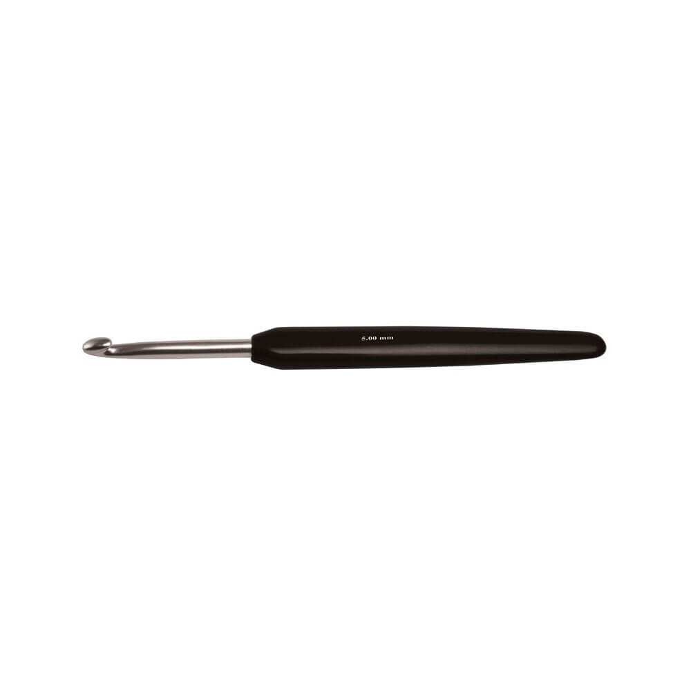 KnitPro Haaknaalden softgrip aluminium 6.50mm zwart 
