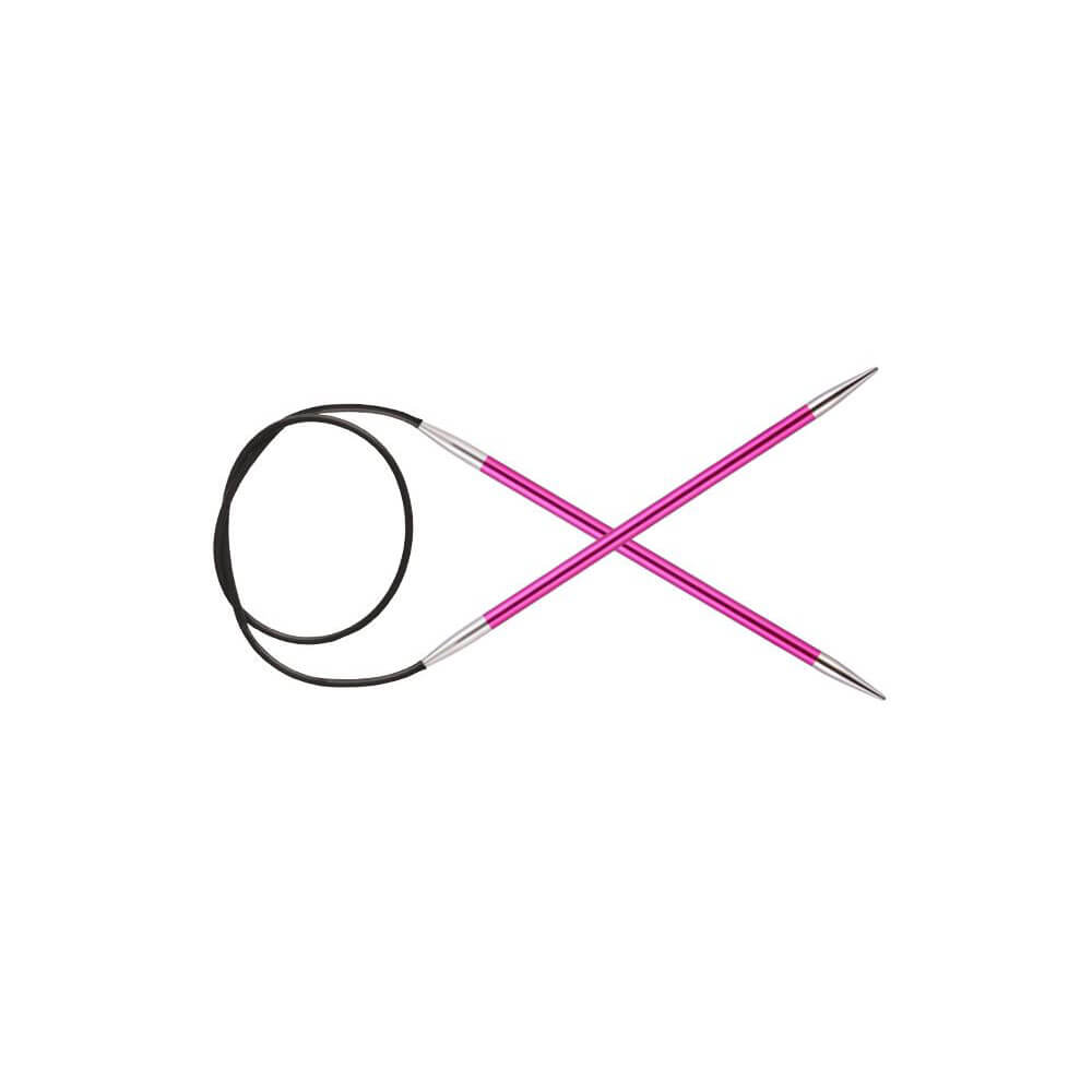 KnitPro Zing rondbreinaalden 80cm 5.00mm 