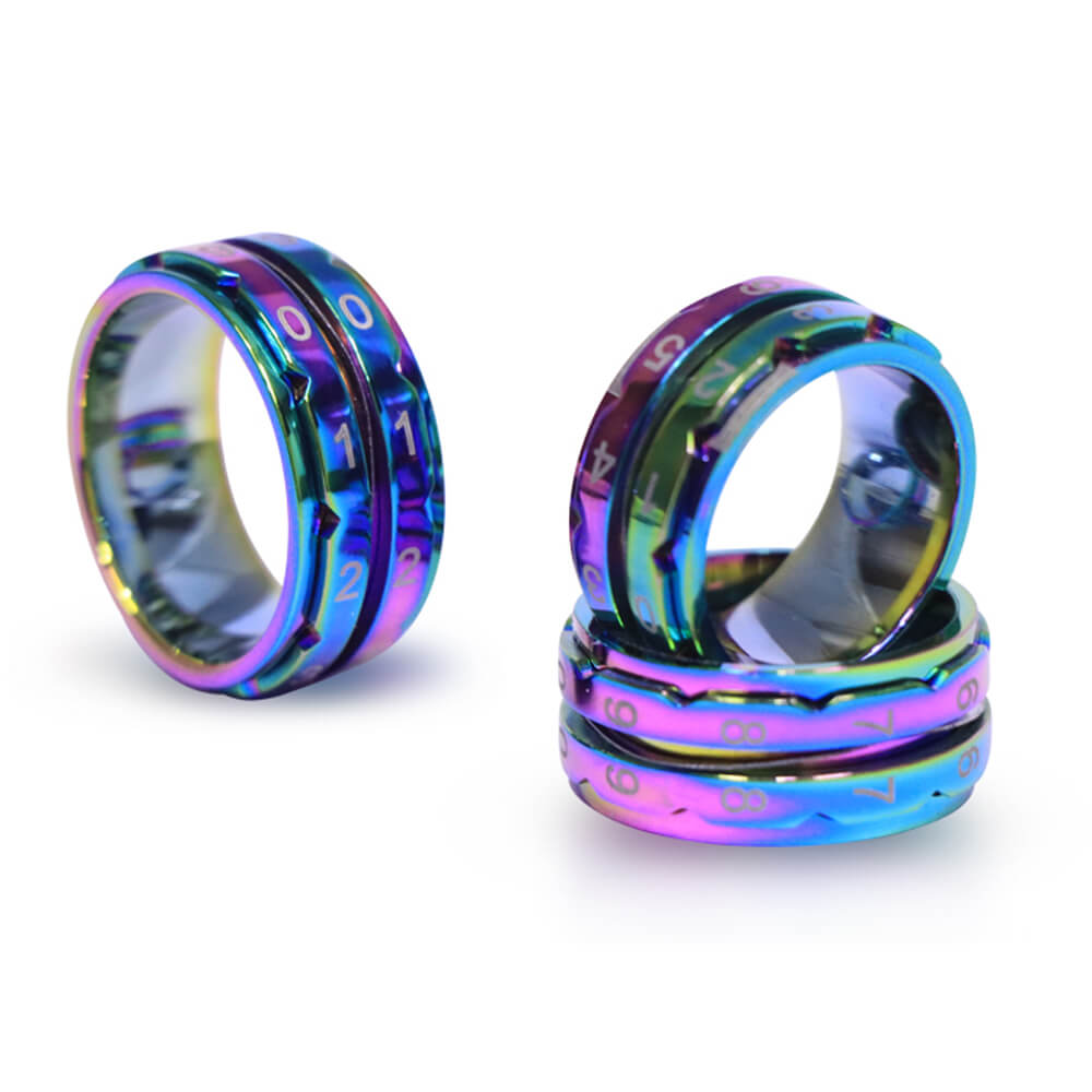 KnitPro Toerenteller ring maat 10 - 19,8mm - regenboog 