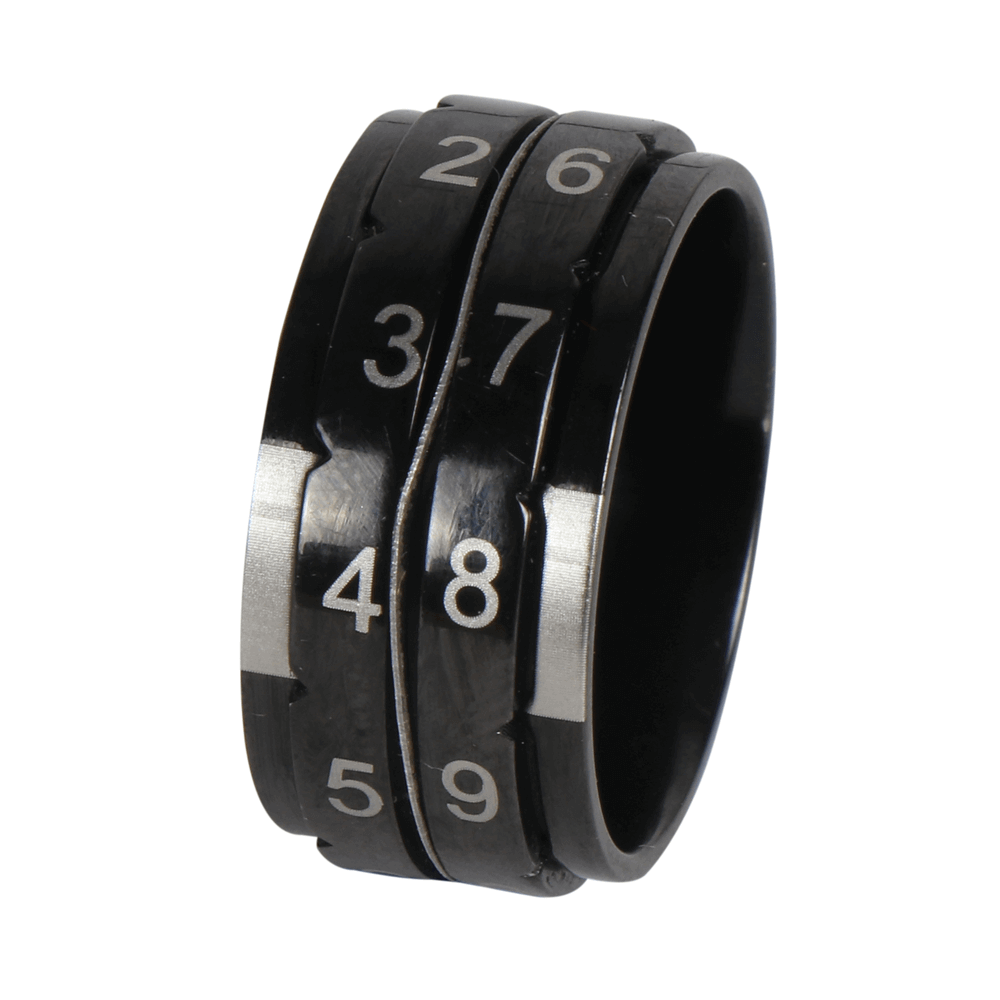 KnitPro Toerenteller ring maat 12 - 21,4mm - zwart 