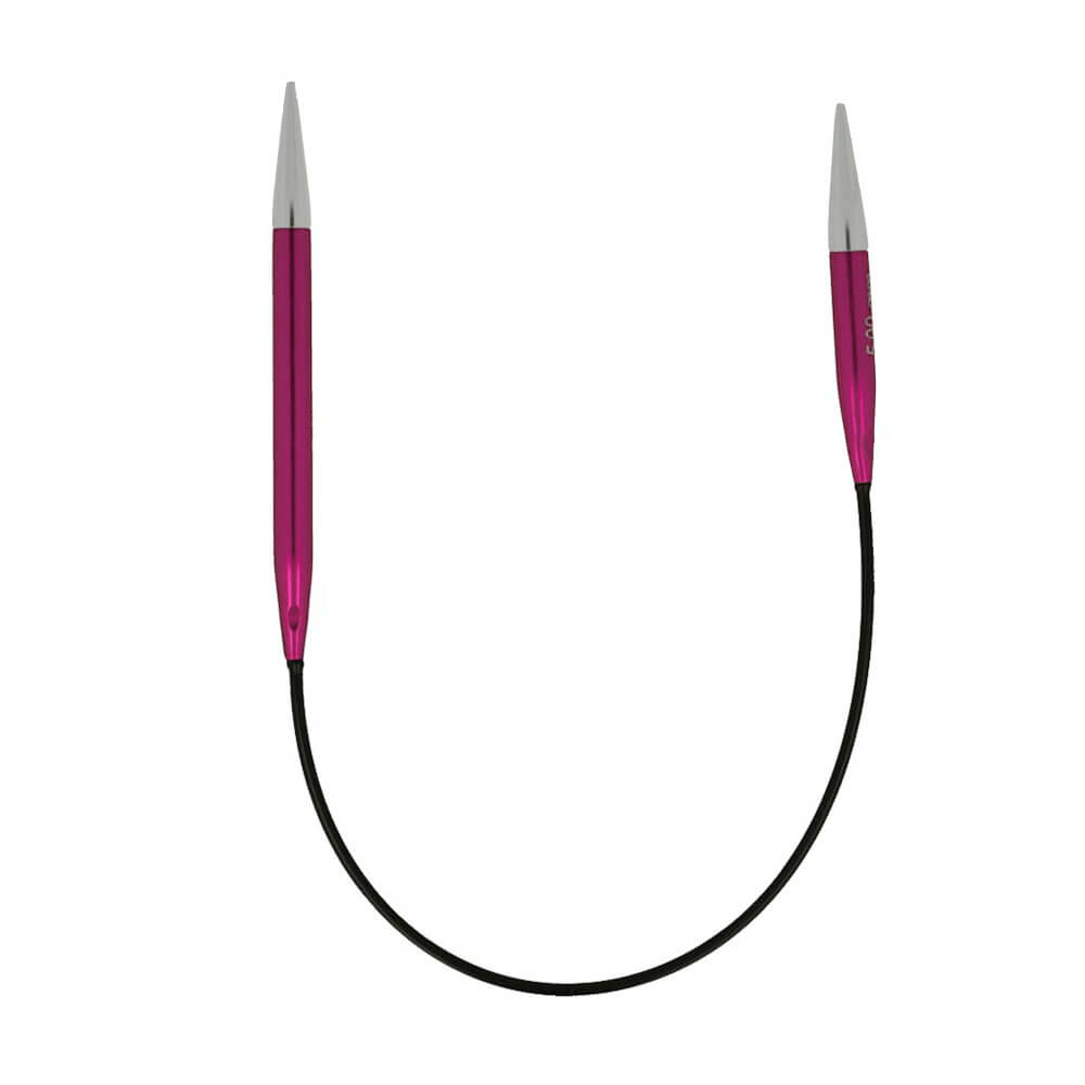 KnitPro Zing rondbreinaalden 25cm 5.00mm 