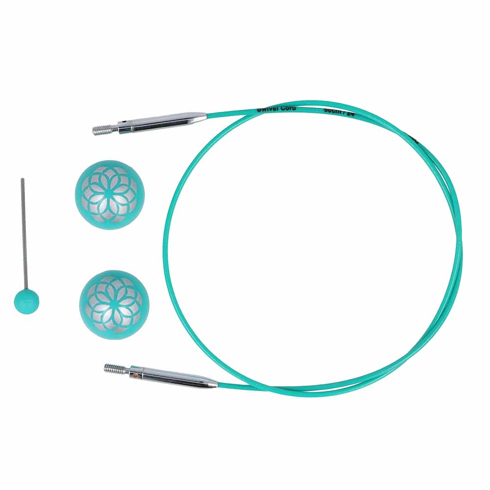 KnitPro Swivel 360° Verwis. kabel voor 60cm naald 