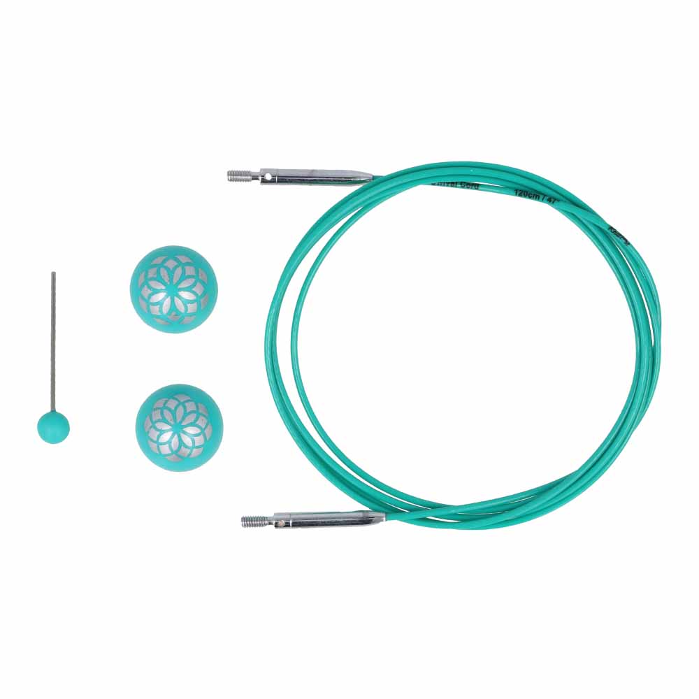 KnitPro Swivel 360° Verwis. kabel voor 120cm naald 
