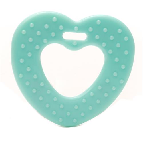 Bijtring Hart met noppen  2 stks