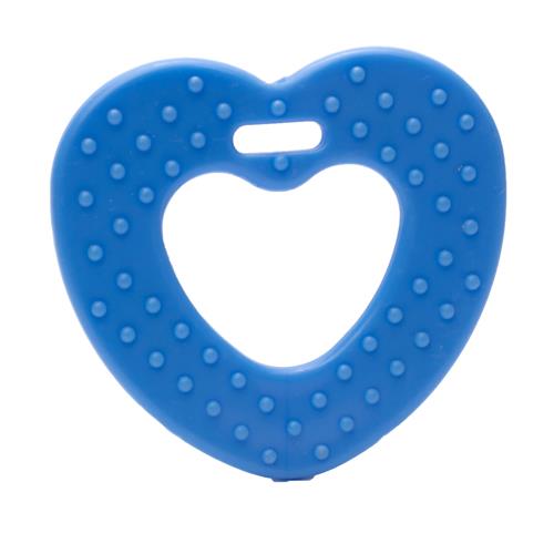 Bijtring Hart met noppen  2 stks