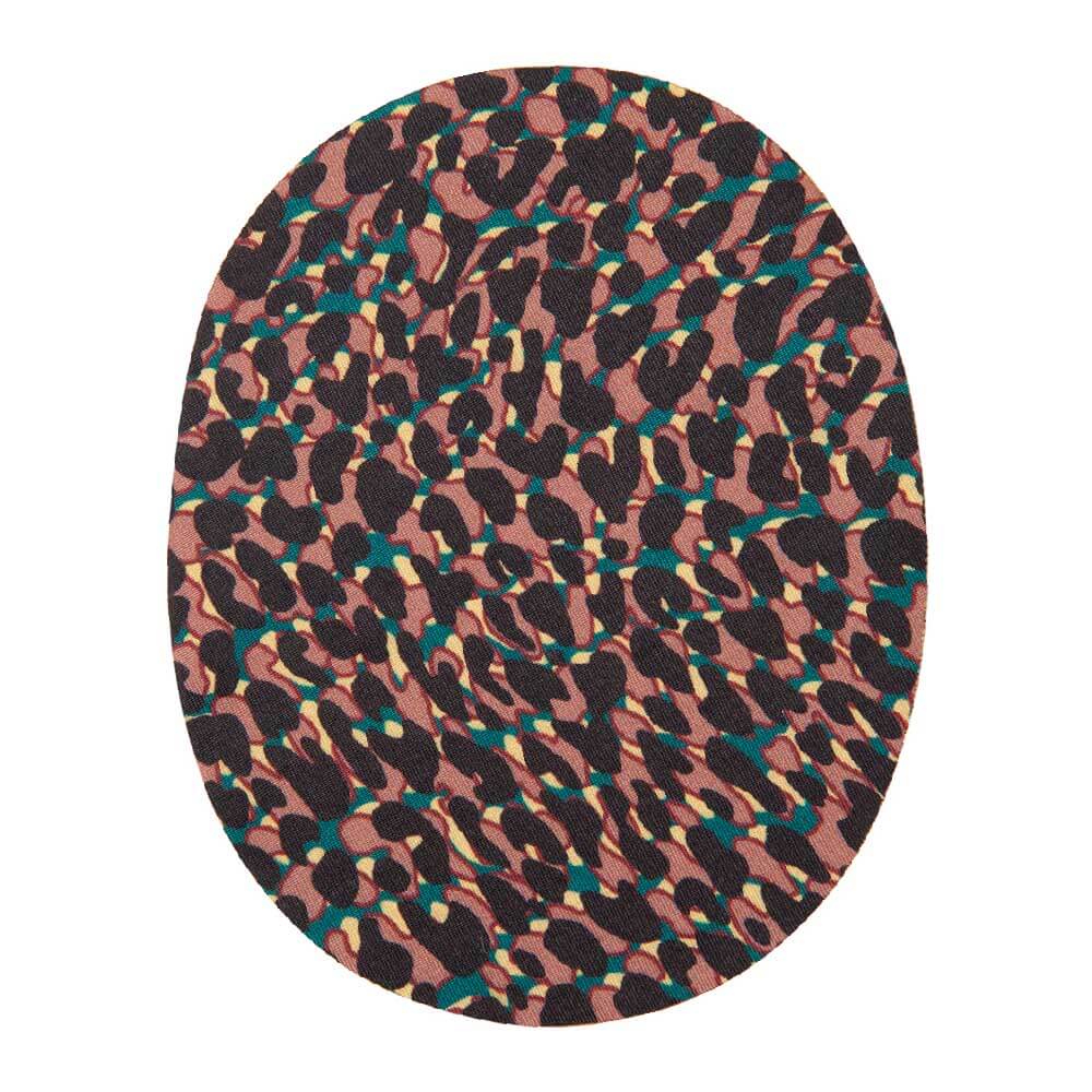 Knie- en elleboogstukken gevlekt bruin-zwart - 5st