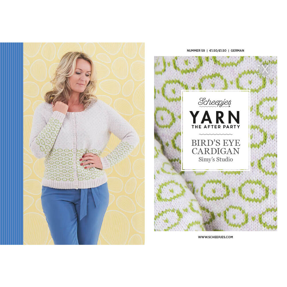 Scheepjes YARN The After Party nr.59 Bird's Eye Cardigan 