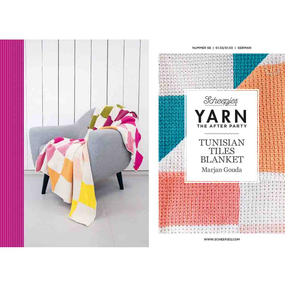 Scheepjes YARN The After Party nr.68 Tunisian Tiles Blanket 