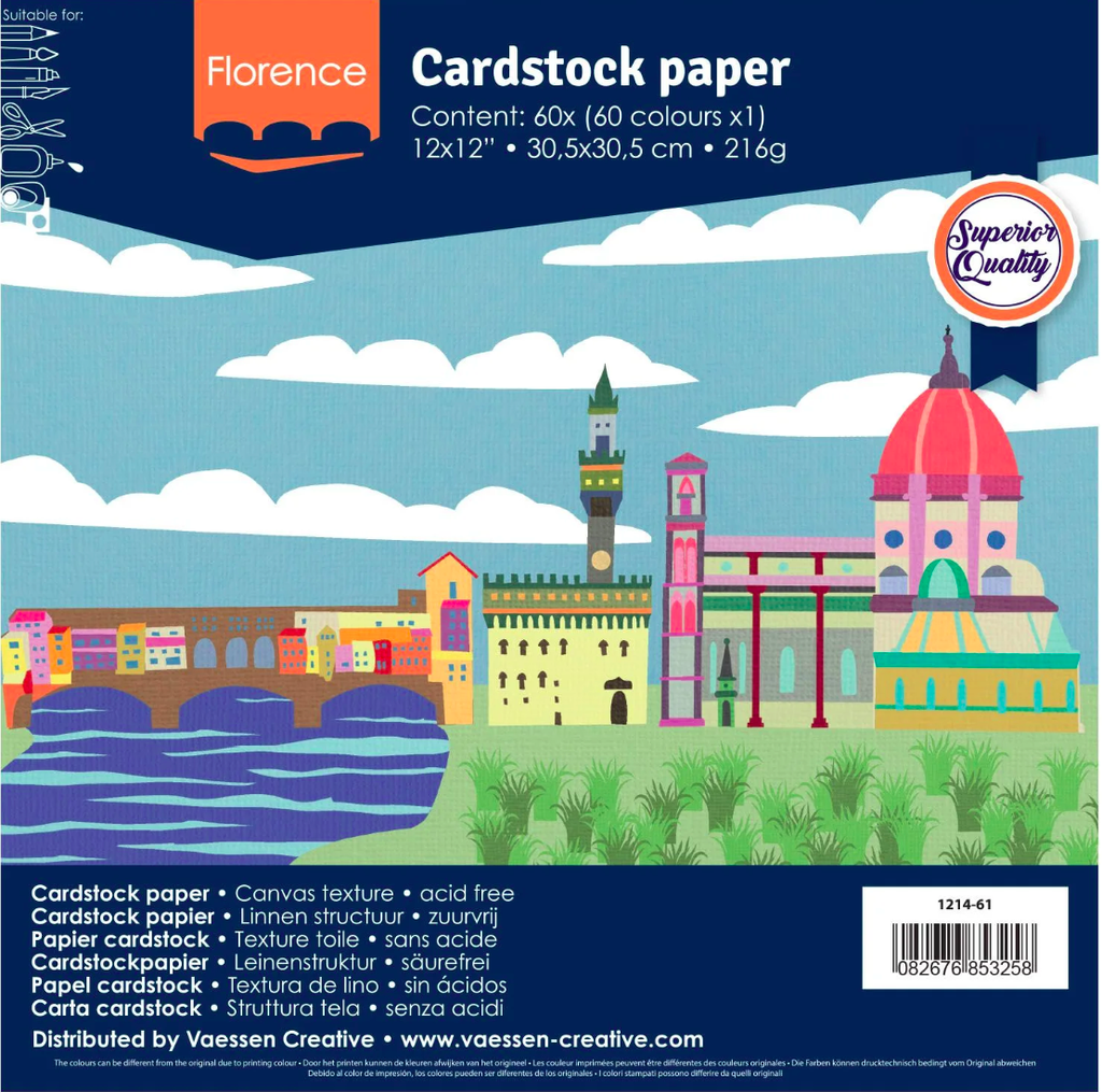 Florence Cardstock Canvas 30x30 (60st)