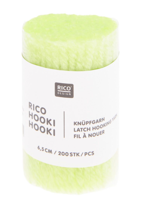 Hooki Hooki knooptouw 6,5cm neongeel
