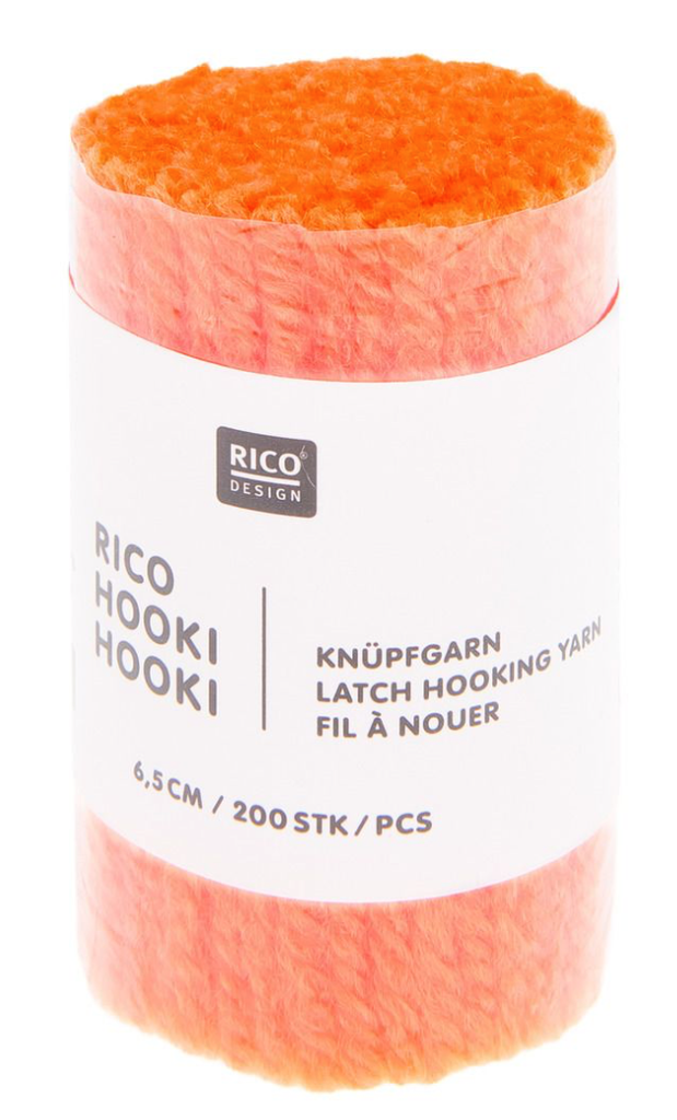 Hooki Hooki knooptouw 6,5cm neon-oranje