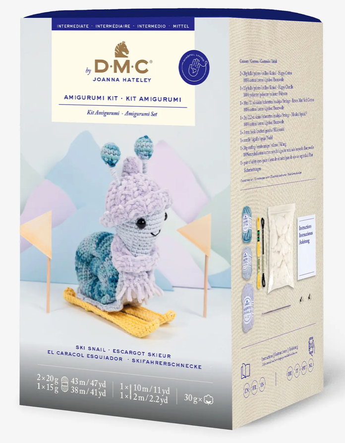 Amigurumi Kit escargot skieur
