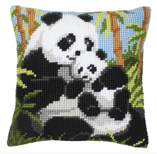 [PN-0008513] Kruissteekkussen kit Pandafamilie