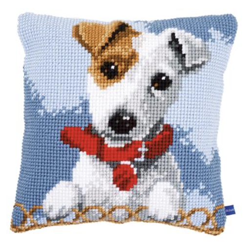 [PN-0155247] Kruissteekkussen kit Jack Russell