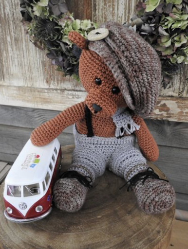 [69040/025] Haakpakket Funny Bear Benny