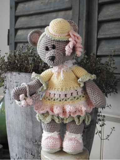 [69040/035] Haakpakket Funny Bear Tilly