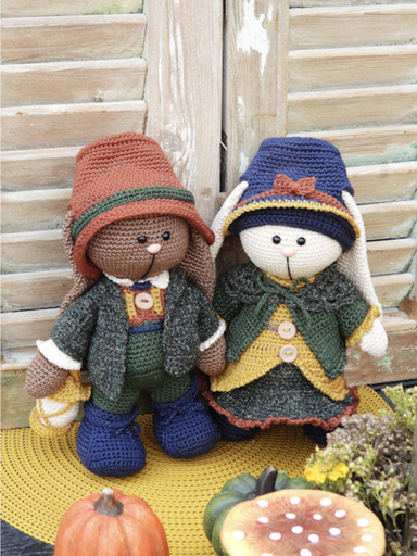 [69040/044] Haakpakket Funny Bunny set Anna & Jacob