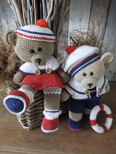 [69040/030] Haakpakket Funny bears Rody & Amy