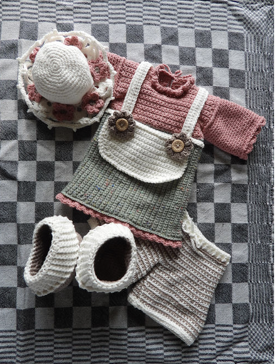 [96042/045] XXL Funny kledingset Vintage Grandma