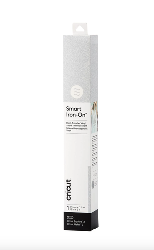 [2008676] Smart Iron-On 33x91cm Glitter Zilver