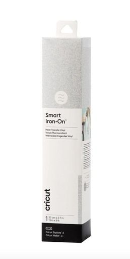 [2008677] Smart Iron-On 2.7mx33cm Glitter Zilver