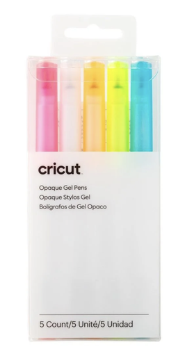 [2009849] Opaque Gel pens 5-pack (Pink, Orange, White, Yellow