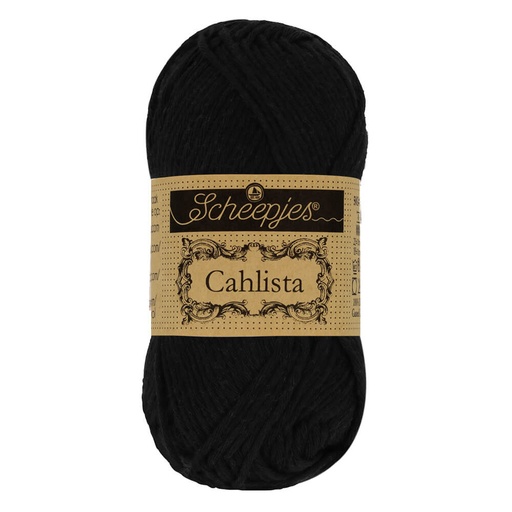 [1707-110] Scheepjes Cahlista 50g - 110 Jet Black
