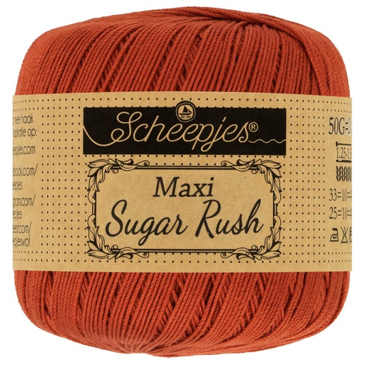 [1694-388] Scheepjes Maxi Sugar Rush 50g - 388 Rust