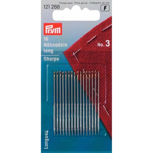[121288] Prym Naainaalden lang staal 0.90x44mm - 16st