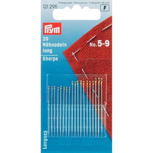 [121295] Prym Naainaalden lang staal assortiment nr.5-9 - 20st