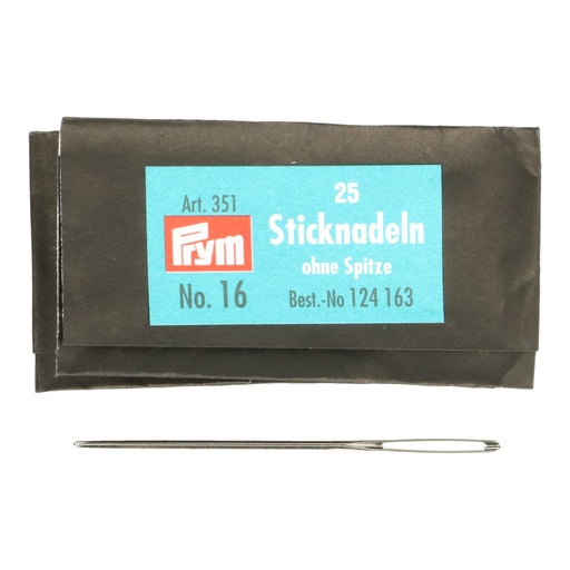 [124163] Prym Borduurnaalden zonder punt 1.60x55mm - 25st