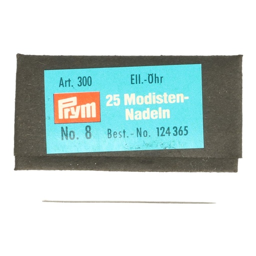 [124365] Prym Modistennaalden 0.60x44mm zilver - 25st