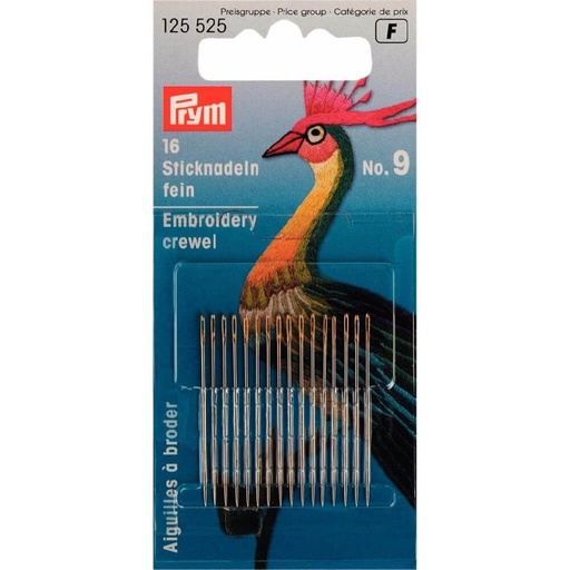[125525] Prym Crewelnaalden staal 0.60x35mm zilver - 16st