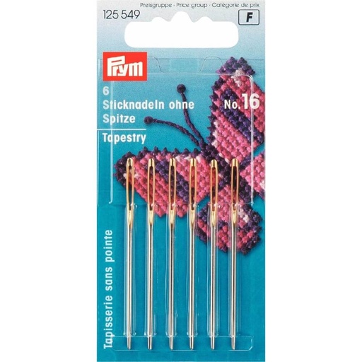 [125549] Prym Borduurnaalden zonder punt 1.60x55mm zilver - 6st