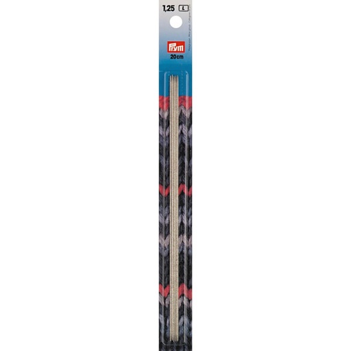 [171232] Prym Kousenbreinaalden staal 20cm 1.25mm - 5st